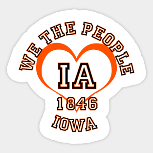 Show your Iowa pride: Iowa gifts and merchandise Sticker